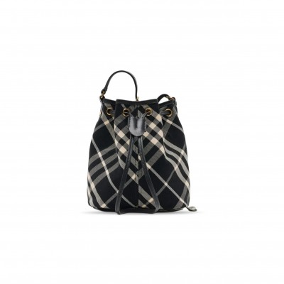 BURBERRY MEDIUM CHECK BUCKET BAG 80938711 (29*27.5*16cm)